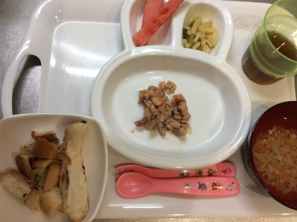 チキンチャップとブドウロール 完了期