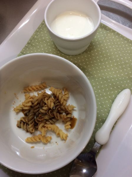 マカロニきな粉黒蜜かけ 常食