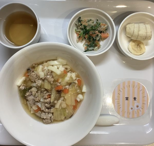 白菜と豚肉のあんかけうどん常食