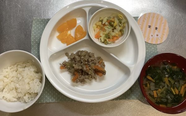 なすと豚ひき肉のみそ炒め常食