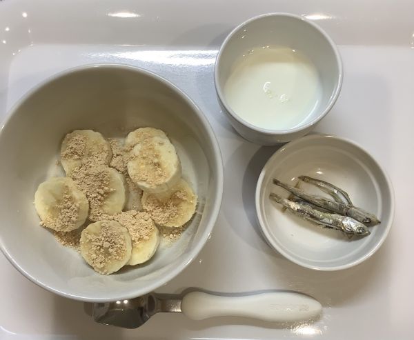 きなこバナナ、食べる煮干し常食