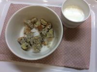 小松菜バナナ蒸しパン 離乳食完了期