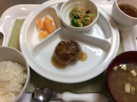 おろしハンバーグ 常食畑の ごぼうを使っています