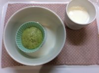 小松菜とバナナの蒸しパン 常食