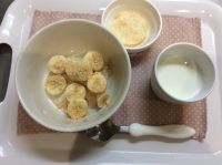 きな粉 バナナ、せんべい常食