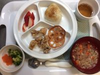 甘辛焼きおにぎりと唐揚げ 常食