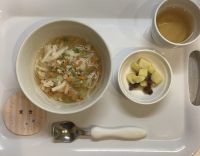 ちゃんぽん麺、さつまいもの甘煮常食