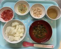 パン、鶏肉のトマト煮離乳食後期